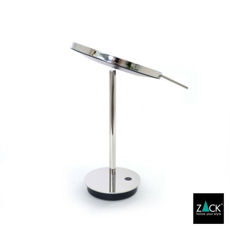 ZACK LED メイクアップミラー 5倍拡大 片面鏡 鏡 鏡面 化粧鏡 スタンド