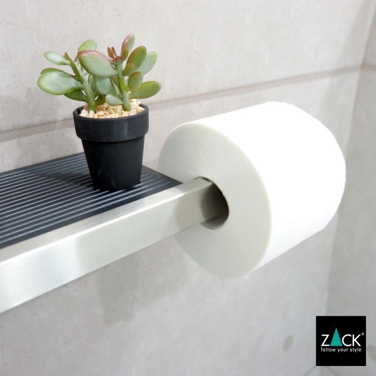 ZACK トイレットペーパーホルダー トレイ付き ロールホルダー ペーパー