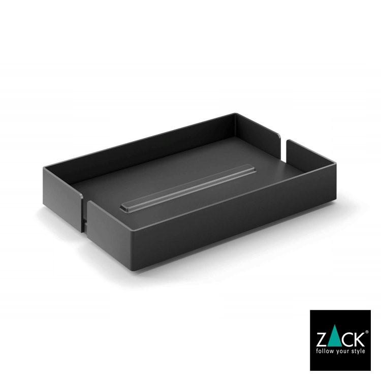 ZACK ソープディッシュ ブラック ソープトレー トレイ 石鹸受け 石鹸