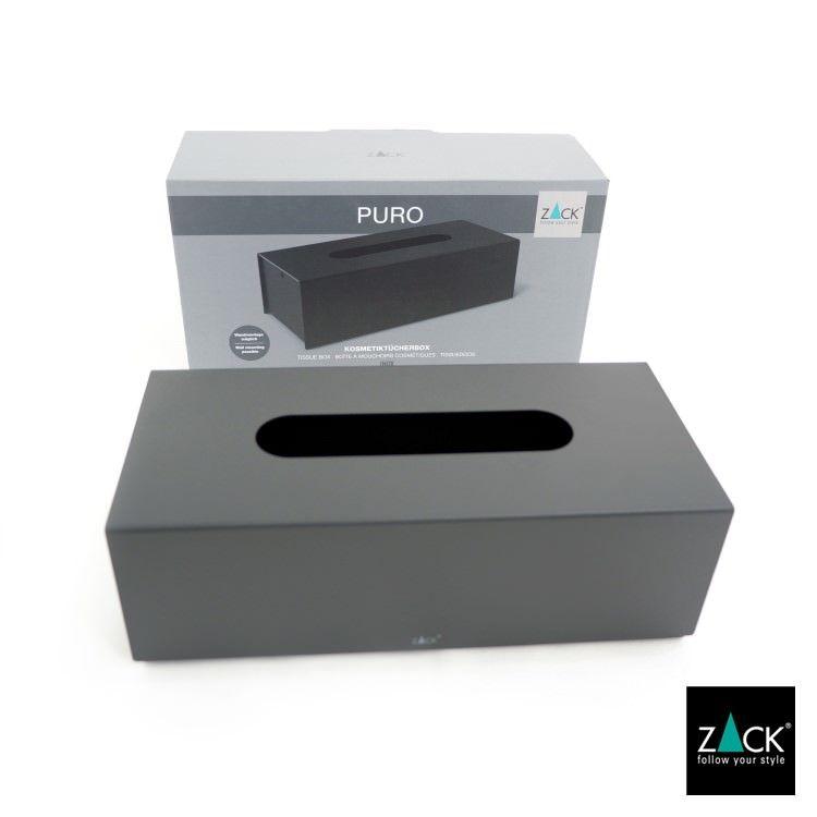 ZACK ティッシュボックス ブラック ティッシュケース ペーパータオル