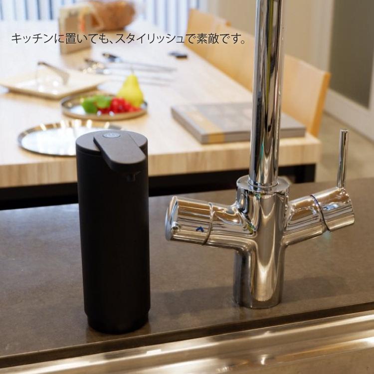 ZACK センサー ソープディスペンサー 200ml ブラック タッチレス 電動
