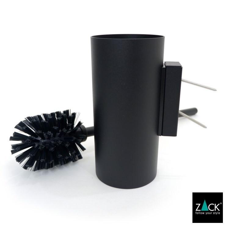 期間限定！ポイント10倍！トイレブラシ セット ブラック ブラシスタンド ブラシホルダー スリム トイレ用品 ドイツ ステンレス ZACK 40571 LINEA