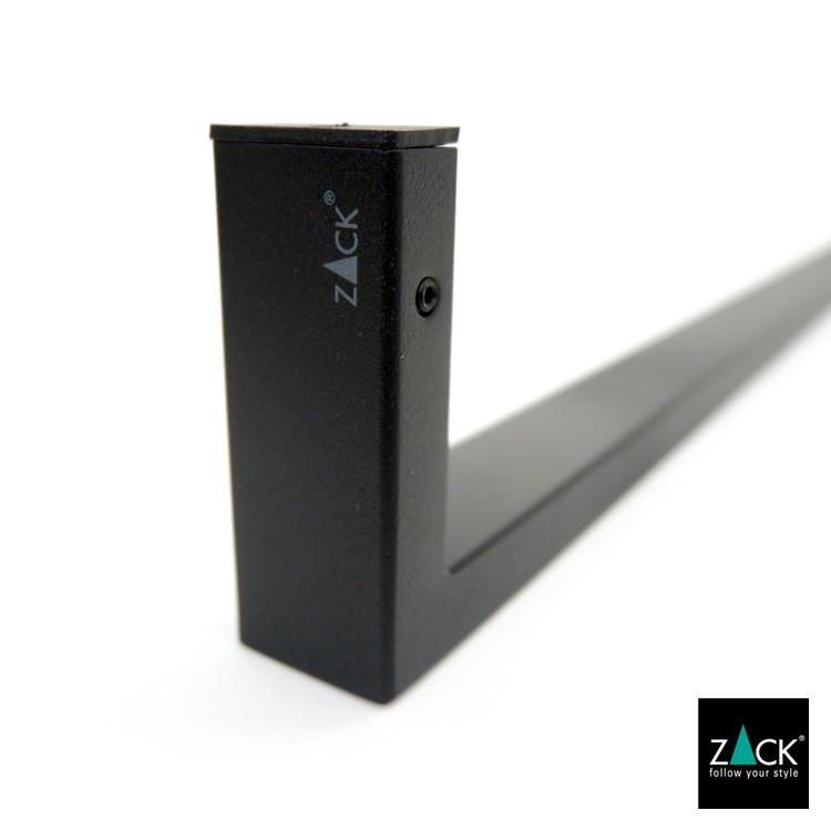 ZACK タオルレール ブラック ワイド タオルホルダー タオル掛け タオル