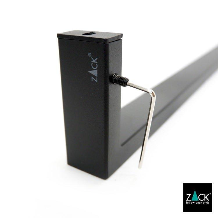 ZACK タオルレール ブラック ワイド タオルホルダー タオル掛け タオル