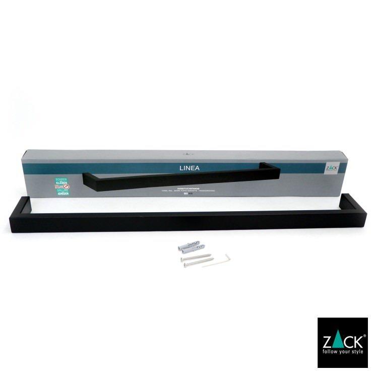 ZACK タオルレール ブラック ワイド タオルホルダー タオル掛け タオル