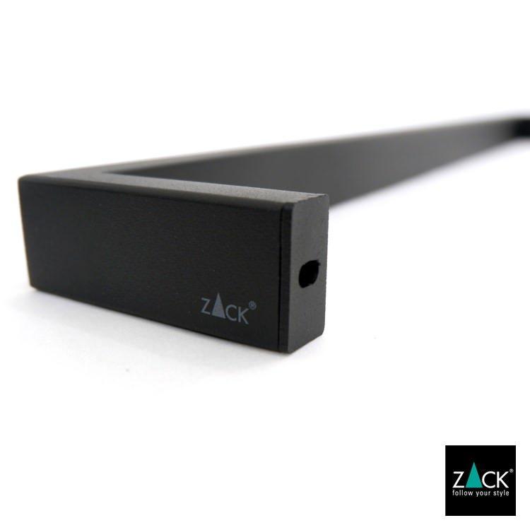 ZACK タオルレール ブラック ワイド タオルホルダー タオル掛け タオル