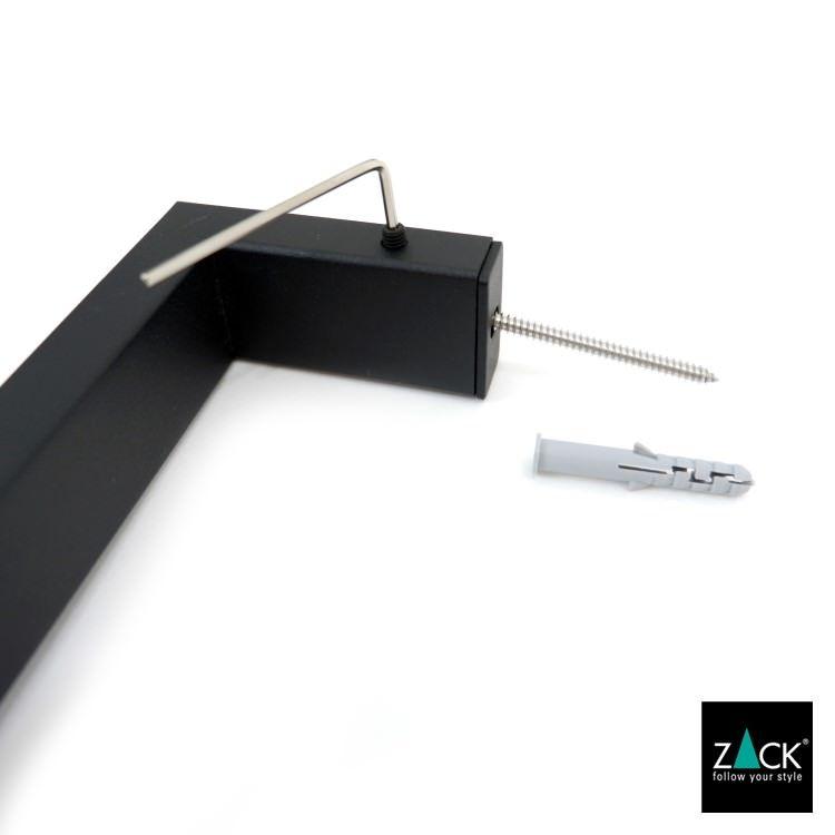 ZACK タオルホルダー ブラック タオルストッカー 縦型 スリム