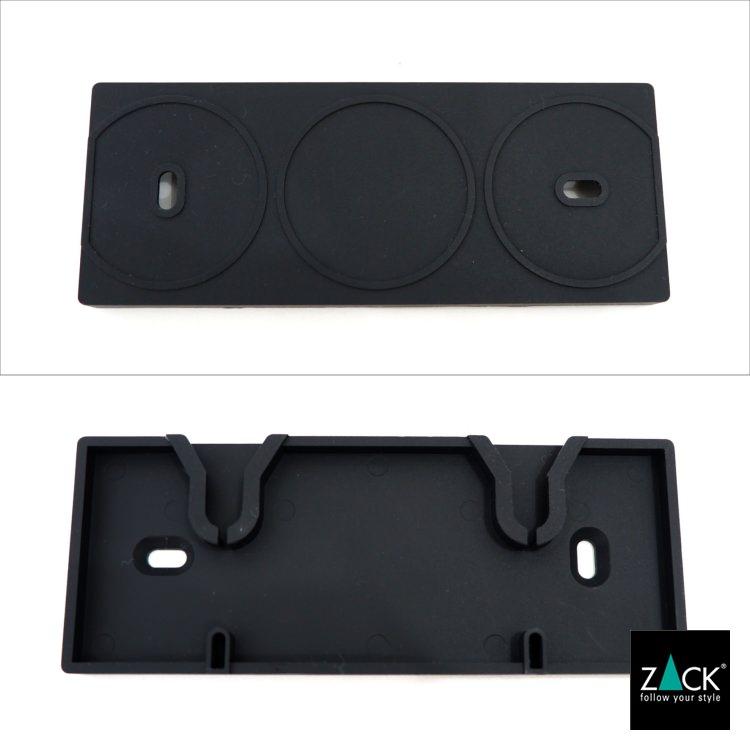 歯ブラシホルダー ホルダー 浴室 洗面 マット シルバー おしゃれ シンプル モダン 壁付け 壁設置 DIY ドイツ ステンレス ZACK 40605 POTES HLの画像