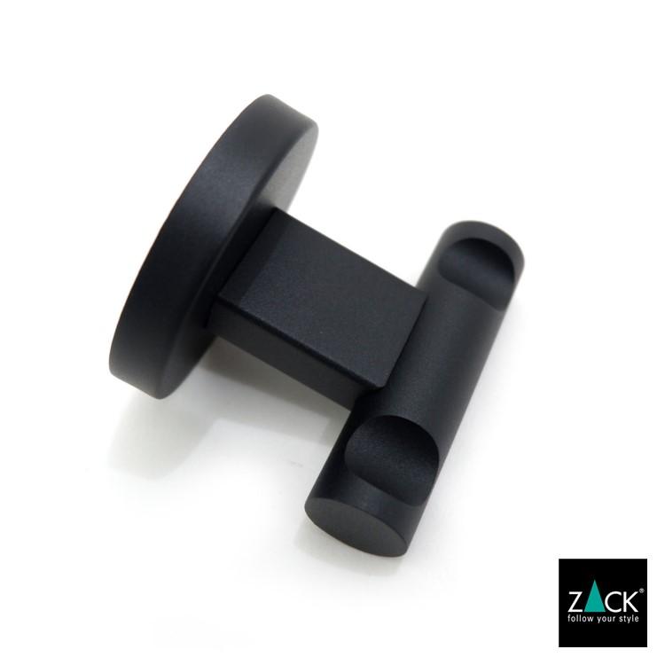 ダブルタオルフック ブラック 黒 丸 フック タオル掛け バス用品