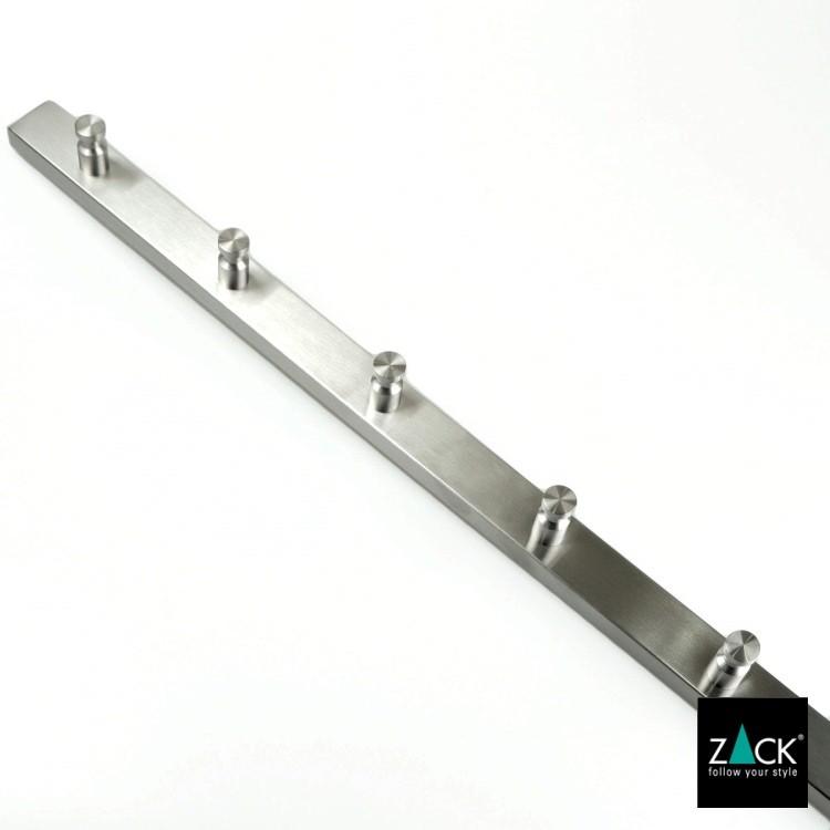 ZACK コートレール 6本フック マット シルバー 壁付 コート掛け コート