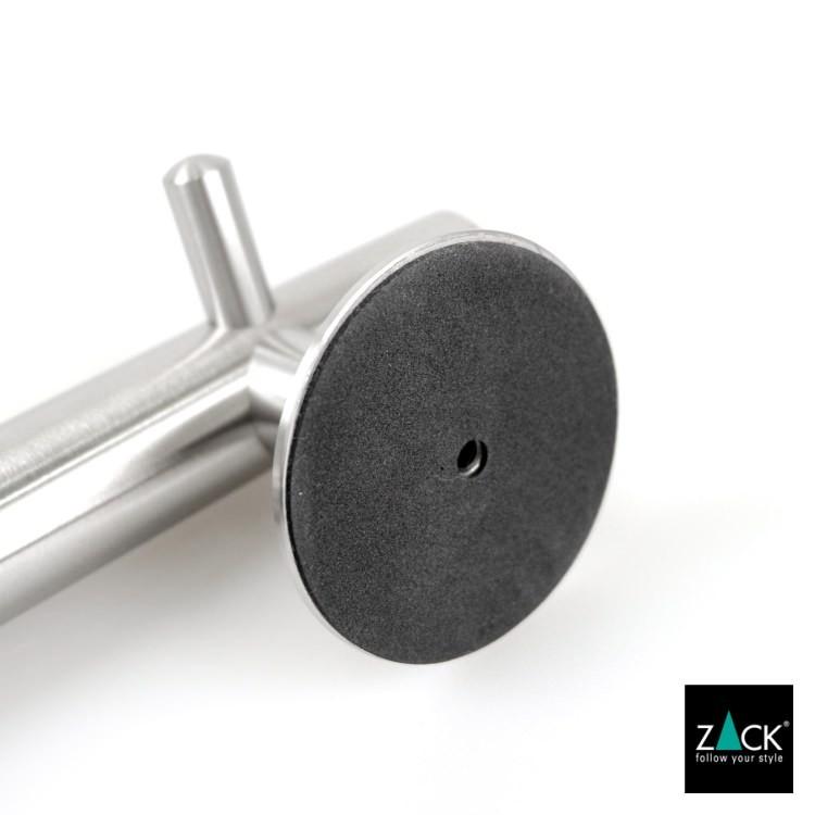 ZACK コートレール 7本フック 70cm マット シルバー 壁付 コート掛け