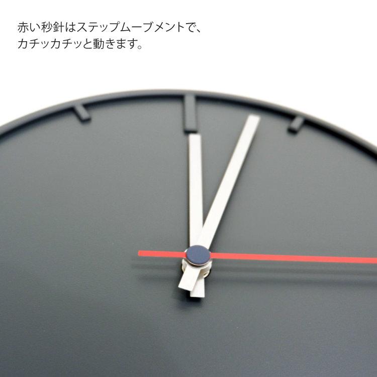 ZACK ウォールクロック グレー 時計 壁掛け時計 掛け時計 ステップ式