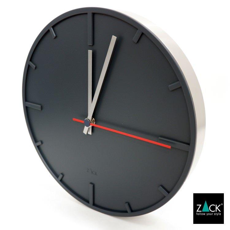 ZACK ウォールクロック グレー 時計 壁掛け時計 掛け時計 ステップ式
