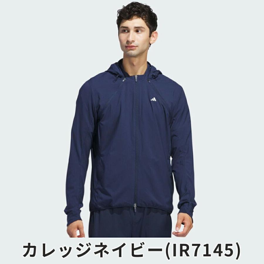 セール adidas アディダス メンズ ゴルフウェア アウター ULT365 ツイストウィーブ デタッチャブル撥水防風ジャケット EZY13 24SS 春夏 軽量ストレッチ_16