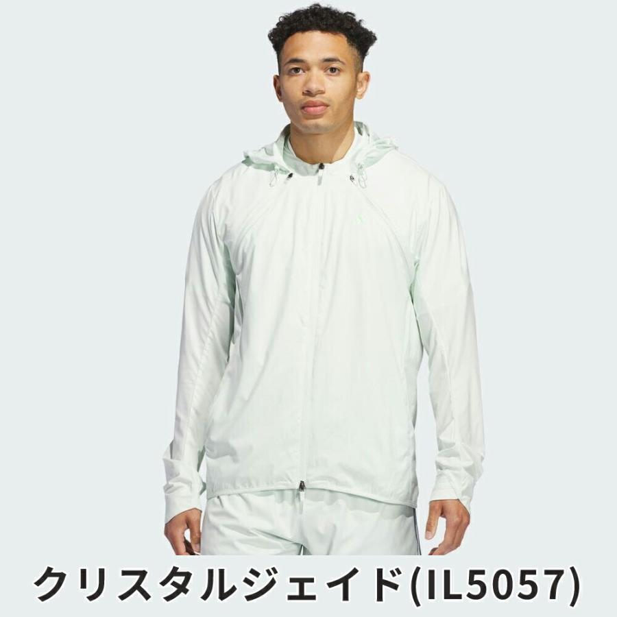 セール adidas アディダス メンズ ゴルフウェア アウター ULT365 ツイストウィーブ デタッチャブル撥水防風ジャケット EZY13 24SS 春夏 軽量ストレッチ_10