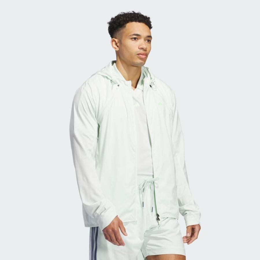 セール adidas アディダス メンズ ゴルフウェア アウター ULT365 ツイストウィーブ デタッチャブル撥水防風ジャケット EZY13 24SS 春夏 軽量ストレッチ_12