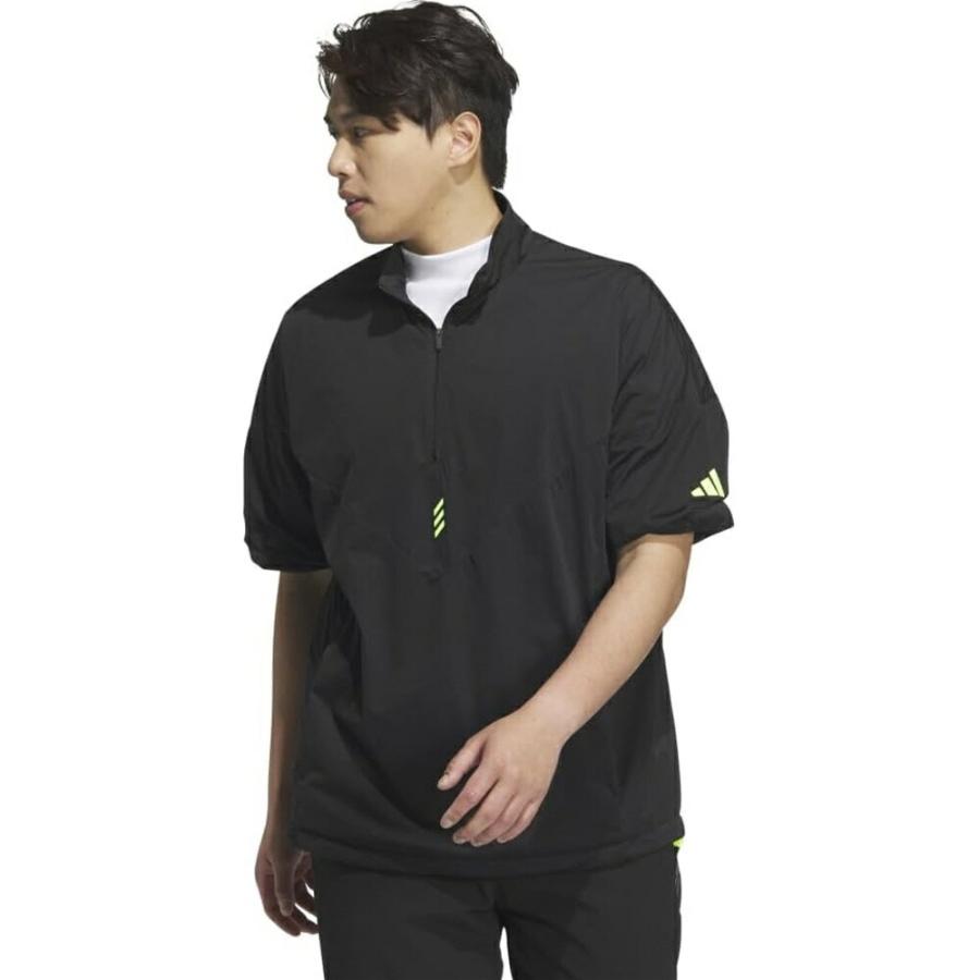 セール 30%OFF adidas アディダス メンズ ゴルフウェア シャツ コードカオス ハーフジップ半袖ウィンド KSL85 24FW 秋冬 防風 撥水機能_6