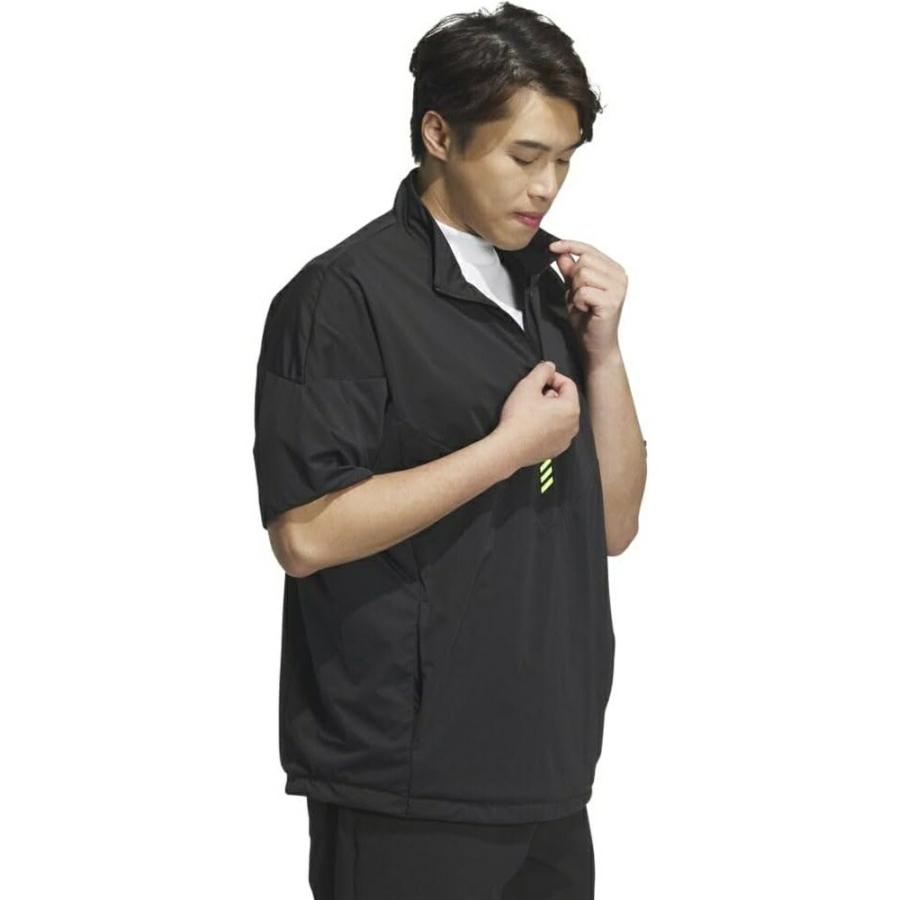 セール 30%OFF adidas アディダス メンズ ゴルフウェア シャツ コードカオス ハーフジップ半袖ウィンド KSL85 24FW 秋冬 防風 撥水機能_8