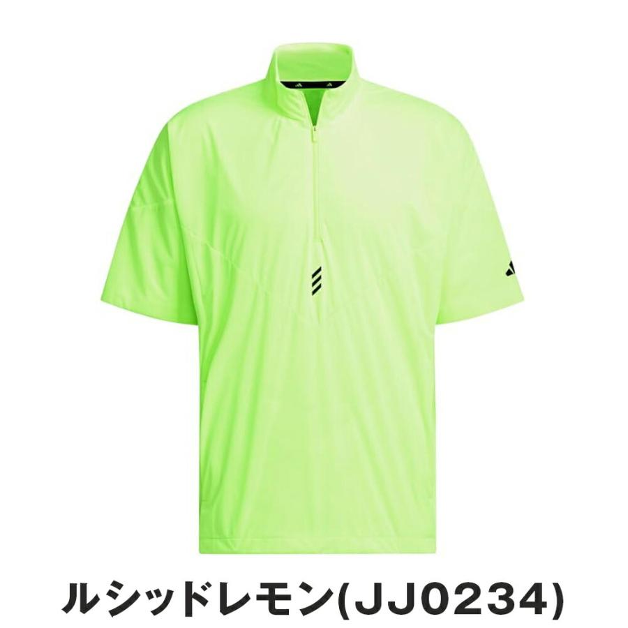 セール 30%OFF adidas アディダス メンズ ゴルフウェア シャツ コードカオス ハーフジップ半袖ウィンド KSL85 24FW 秋冬 防風 撥水機能_11