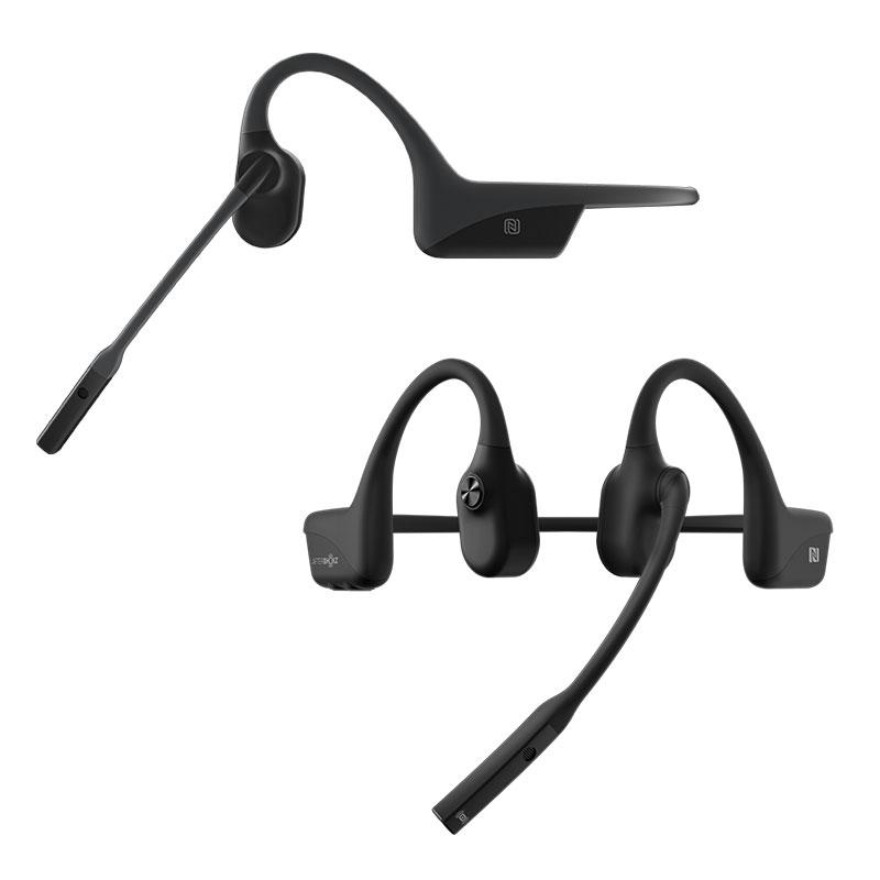 SHOKZ 旧AfterShokz アフターショックス OPENCOMM 骨伝導 ヘッドセット イヤホン マイク ワイヤレス Bluetooth  5.0 IP55 高音質 長時間再生 通話 正規代理店