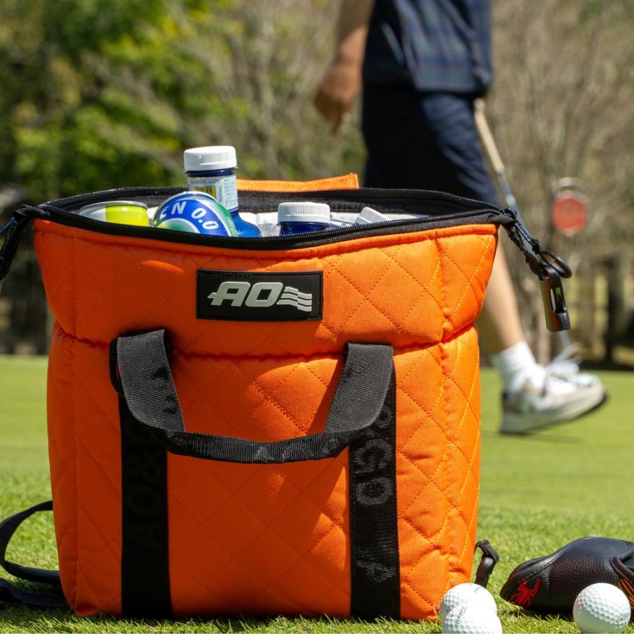 P10倍 AO Coolers エーオークーラーズ ユニセックス ゴルフ クーラーバッグ 9パック キルティングキャンバス ソフトクーラー AO9Q 25SS 春夏の画像