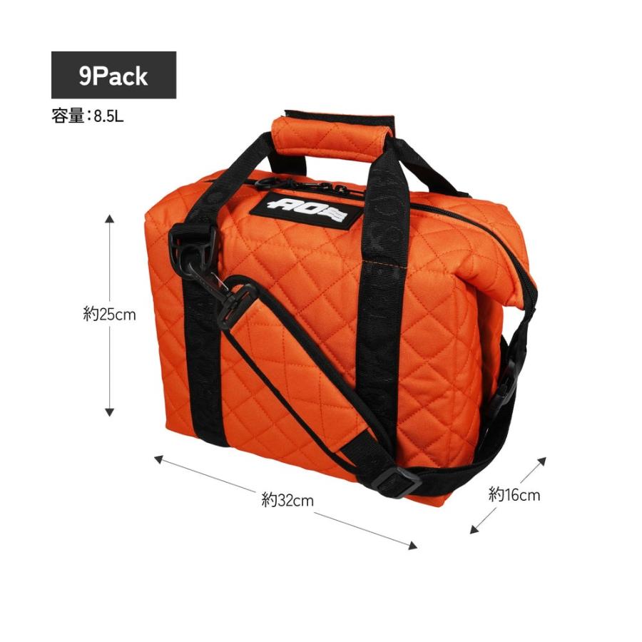 P10倍 AO Coolers エーオークーラーズ ユニセックス ゴルフ クーラーバッグ 9パック キルティングキャンバス ソフトクーラー AO9Q 25SS 春夏の画像