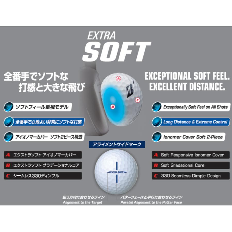 BRIDGESTONE GOLF ブリヂストンゴルフ ゴルフボール EXTRA SOFT エクストラソフト 2023年モデル 1スリーブ 3球入り 日本正規品 XCWXJ XCYXJ XCOXJ XCPXJ｜bespo｜06