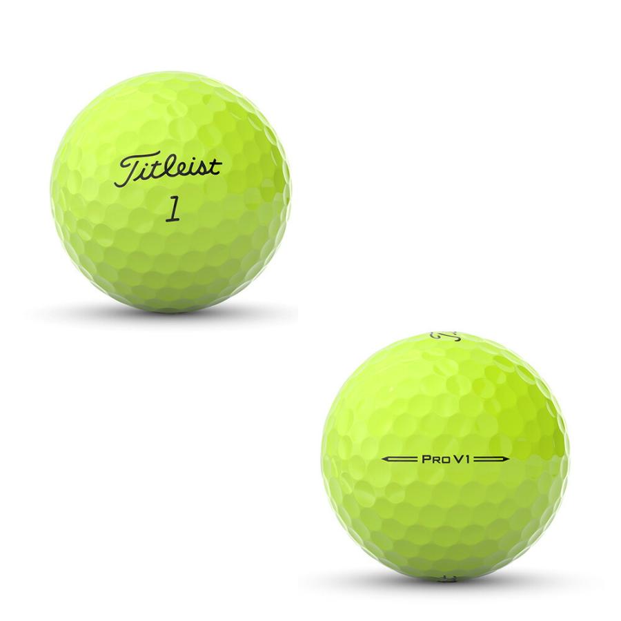 TITLEIST タイトリスト ゴルフボール PRO V1 3球入 1スリーブ 2023年モデル ホワイト イエロー