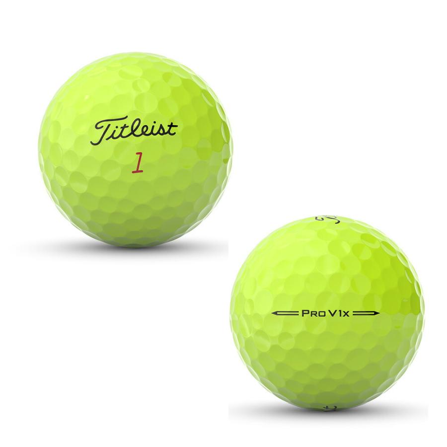 TITLEIST タイトリスト ゴルフボール PRO V1x 3球入 1スリーブ 2023年モデル ホワイト イエロー｜bespo｜05