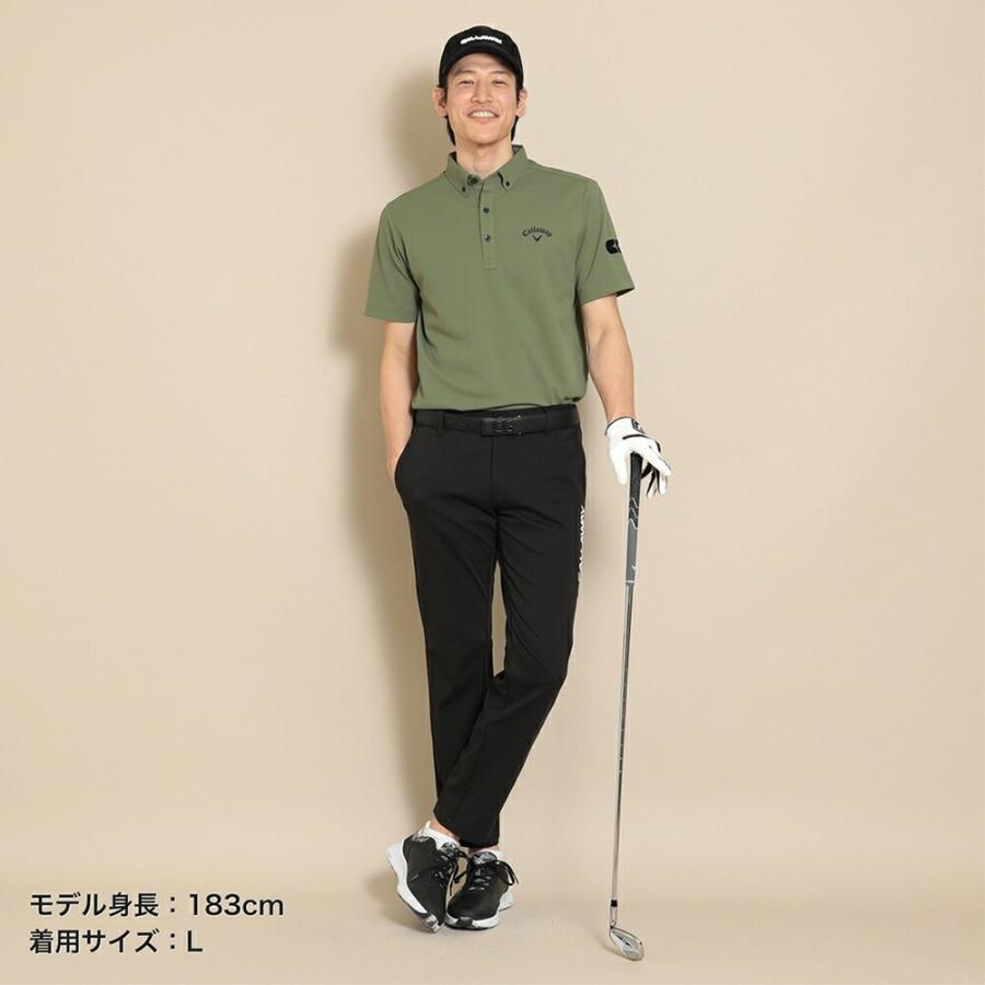 Callaway キャロウェイ メンズ ゴルフウェア シャツ 河本プロ着用 鬼カノコ半袖シャツ C24134100 24SS 春夏 吸汗速乾性 UPF15 ひんやり感｜bespo｜17