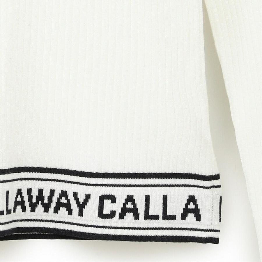 セール 30%OFF Callaway キャロウェイ レディース ゴルフウェア セーター 長袖ハイネックプレーンニット C24218202 24FW 秋冬 光沢感 フェミニン_15