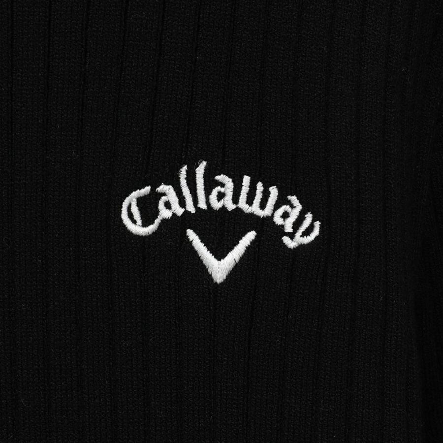 セール 30%OFF Callaway キャロウェイ レディース ゴルフウェア セーター 長袖ハイネックプレーンニット C24218202 24FW 秋冬 光沢感 フェミニン_22