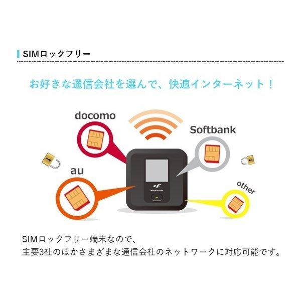 富士ソフト +F FS030W simフリー ポケット wifi モバイルルーター wifiのみ docomo au softbank 4G