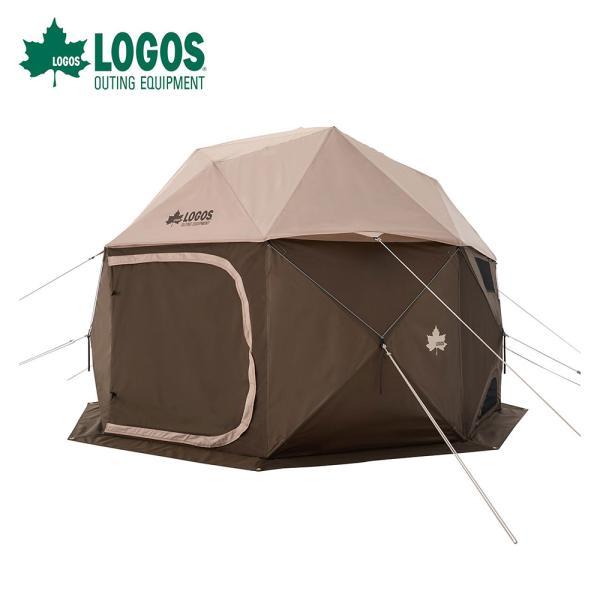 ロゴス テント ドーム型 アウトドア キャンプ UVカット 収納バッグ付-