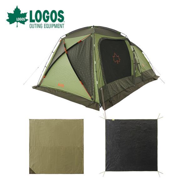 LOGOS ロゴス アウトドア テント マット シート セット 2ルームテント