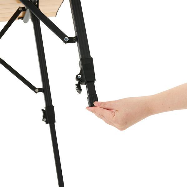 LOGOS（ロゴス） アウトドア テーブル 丸洗いウッディオートテーブル