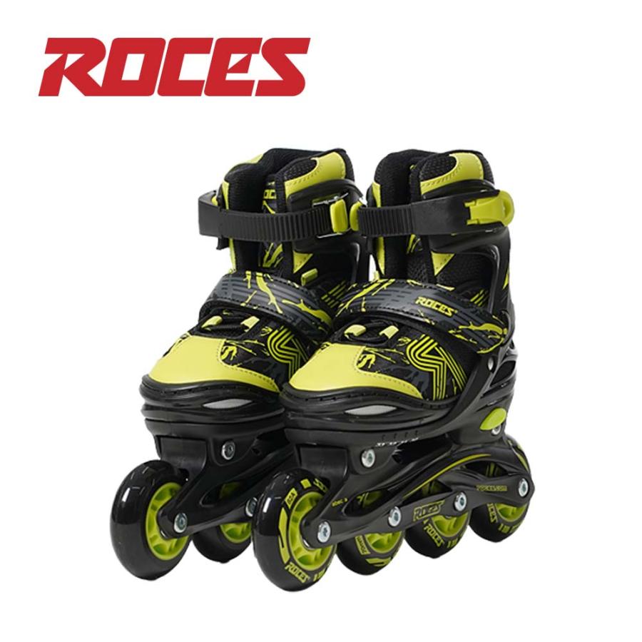 インラインスケート 子供 サイズ調整 通気性 ROCES ロチェス ローラー 