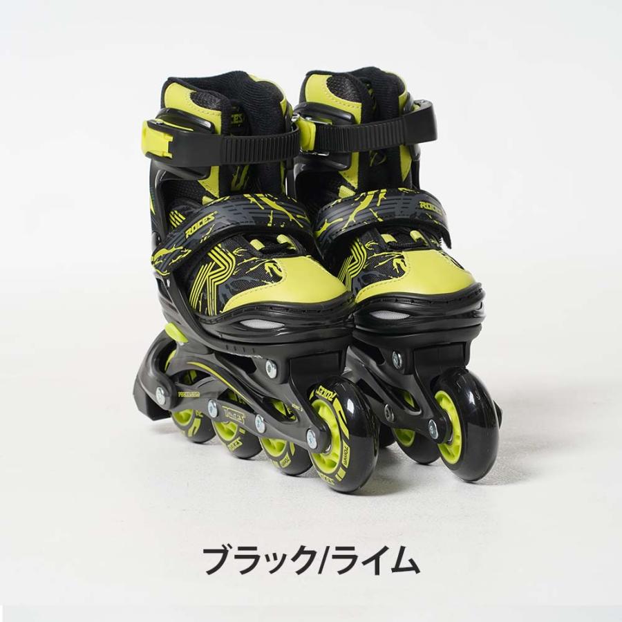 インラインスケート 子供 サイズ調整 通気性 ROCES ロチェス ローラー 