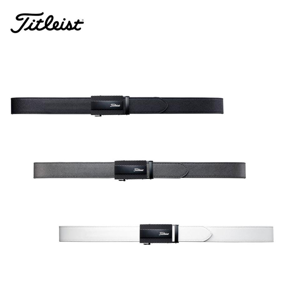 Titleist レザーベルト 黒　Lサイズ　116cm ゴルフ　メンズ Titleist（タイトリスト） ゴルフウェア ベルト 秋 冬 キーリット