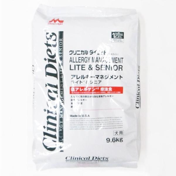森乳サンワールドクリニカルダイエットアレルギーマネジメントライト＆シニア  9.6kg　(犬用療法食)