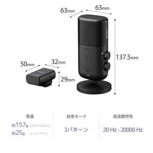 ソニー ECM-S1 ストリーミングマイクロホン : ベスト電器Yahoo!店