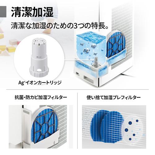 SHARP KI-UX70 加湿空気清浄機 プラズマクラスターNEXT搭載 プレハブ