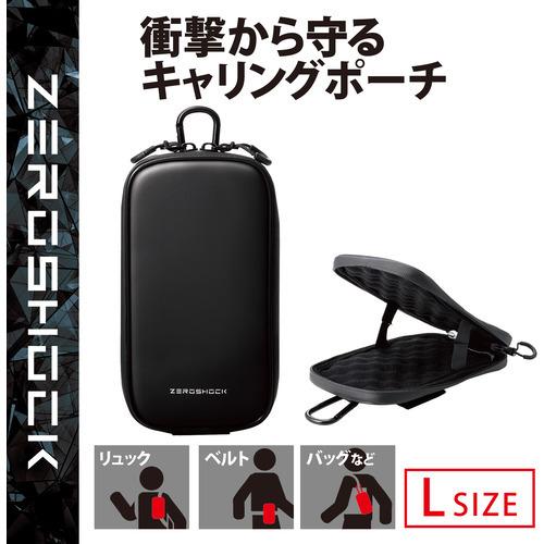 エレコム P-05CZBK スマホポーチ 1台収納 Lサイズ 3Way (腰ベルト