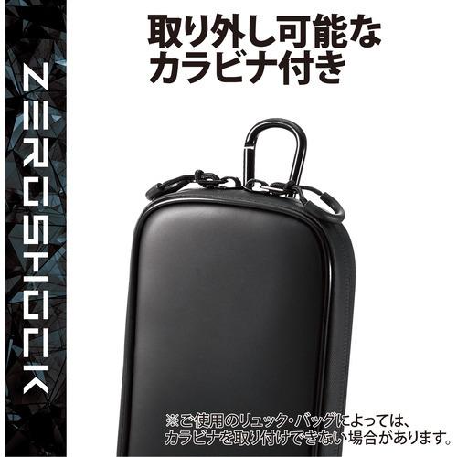 エレコム P-05CZBK スマホポーチ 1台収納 Lサイズ 3Way (腰ベルト