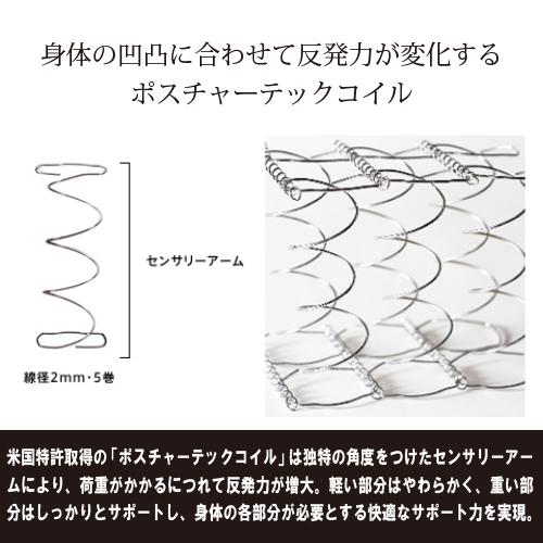 [ワイドダブルロング] Sealy シーリー マットレス「プリメーラN」 ポスチャ―テックコイル 抗菌防臭 ポリジン加工ニット ホワイト PRMENDWLM