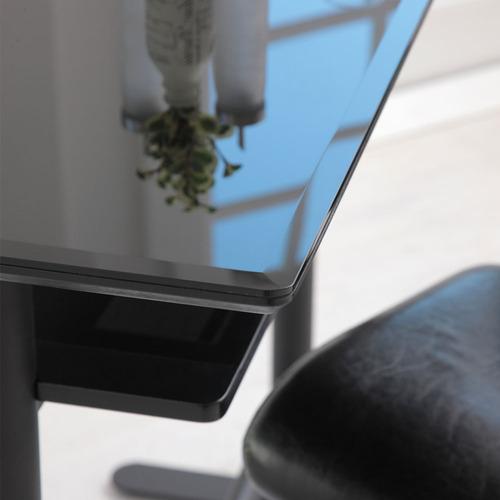 あずま工芸 カウンターテーブル 「ロイス GCT-2519」 幅120cm ブラック 