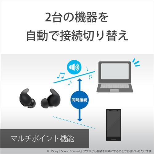 ソニー ワイヤレス イヤホン 左右分離 ノイズキャンセリング IPX4 最大