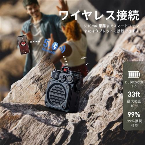 MUZEN MWPVXI2BK Wild Mini 第2世代 Bluetooth スピーカー 防水対応