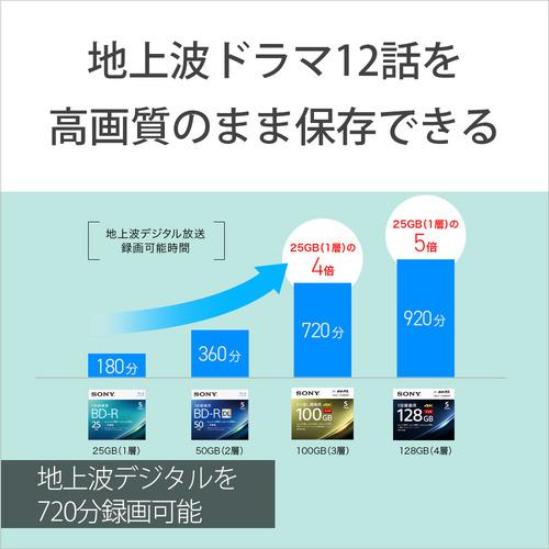 【推奨品】ソニー 10BNE3VEPS2 BDメディア100GB ビデオ用 2倍速 BD-RE XL 10枚パック ホワイト｜best-denki｜04