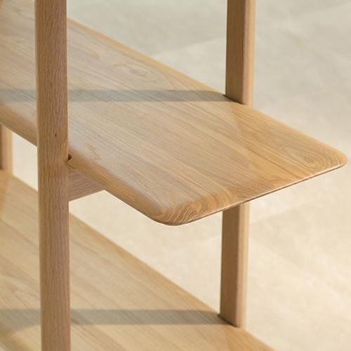 大塚家具 起立木工 シェルフ 「FLOW フロー115」 幅115cm オーク材 ホワイトオーク色_1